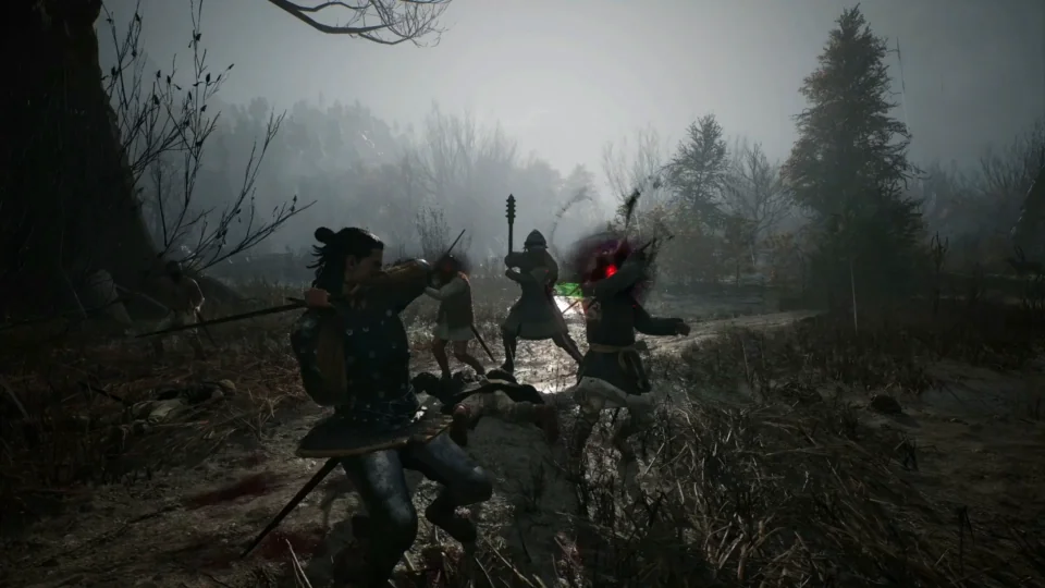 Short combat scenes show Coen fighting nearby human enemies and creatures.